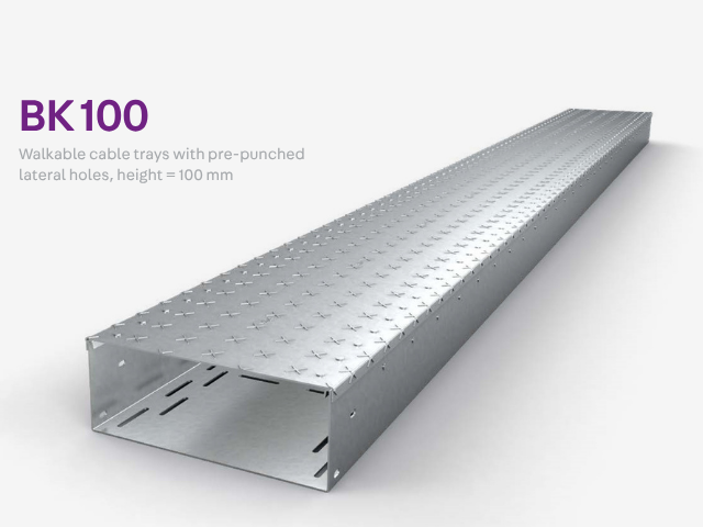 PohlCon BK 100 industrial walkable floor duct for floor-level cable routing